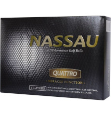 М'ячі для гольфу Nassau Quattro 12 шт, білі
