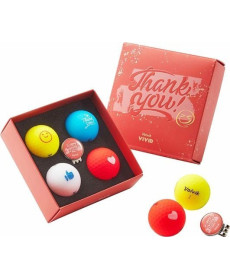 М'ячі для гольфу Volvik Thank You 4 шт, різнокольорові