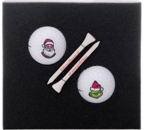 М'ячі для гольфу Toma Merry Christmas 2 шт, білі М'ячі для гольфу Toma Merry Christmas 2 шт, білі
