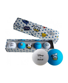 М'ячі для гольфу Volvik Disney Donald 4 шт, блакитно-сірі