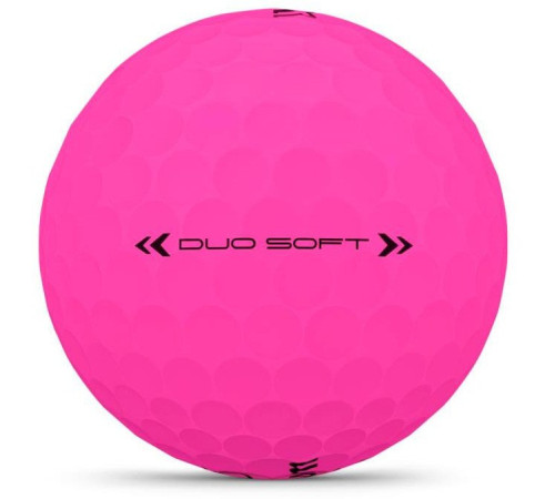 М'ячі для гольфу Wilson Duo Soft 2025 12 шт, рожеві М'ячі для гольфу Wilson Duo Soft 2025 12 шт, рожеві