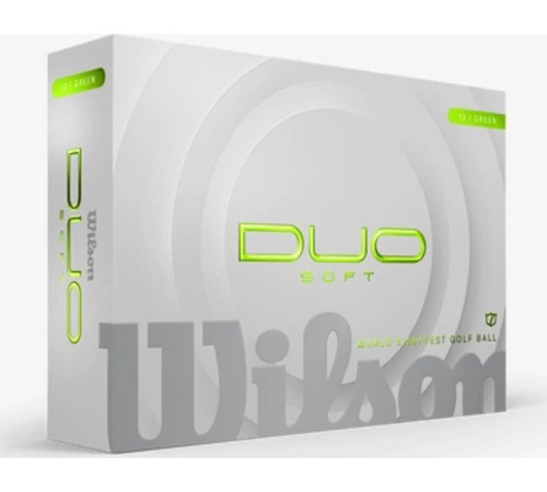 М'ячі для гольфу Wilson Staff Duo Soft 2025 12 шт, зелені М'ячі для гольфу Wilson Staff Duo Soft 2025 12 шт, зелені