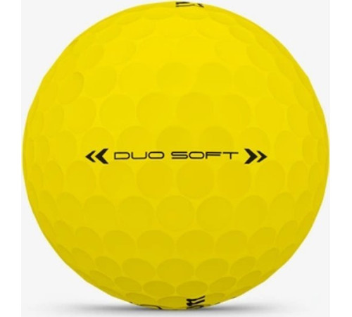 М'ячі для гольфу Wilson Duo Soft 2025 12 шт, жовті М'ячі для гольфу Wilson Duo Soft 2025 12 шт, жовті