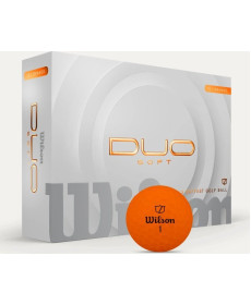 М'ячі для гольфу Wilson Staff Duo Soft 2025 12 шт, помаранчеві