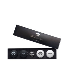 М'ячі для гольфу Volvik Skull 4 шт, чорно-білі