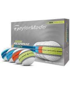 М'ячі для гольфу Taylor Made Tour Response Stripe Multi 2025 12 шт, різнокольорові