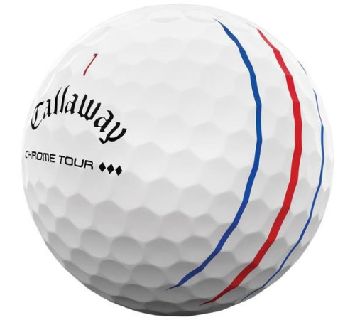 М'ячі для гольфу Callaway Chrome Tour Triple Diamond 2025 12 шт, білі М'ячі для гольфу Callaway Chrome Tour Triple Diamond 2025 12 шт, білі