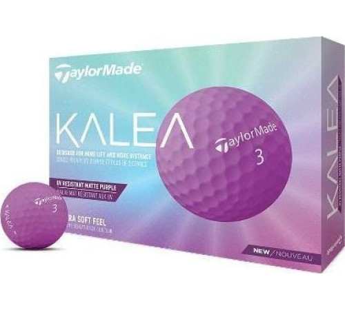М'ячі для гольфу Taylor Made Kalea 2022 12 шт, фіолетові М'ячі для гольфу Taylor Made Kalea 2022 12 шт, фіолетові