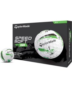 М'ячі для гольфу Taylor Made SpeedSoft 12 шт, біло-зелений