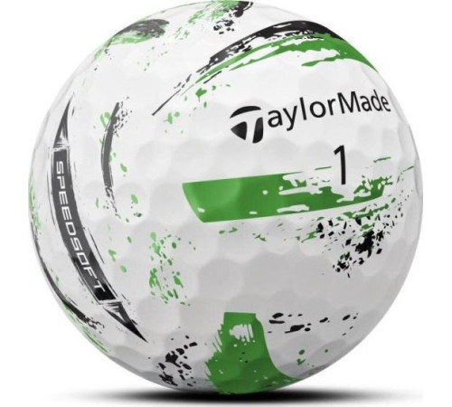 М'ячі для гольфу Taylor Made SpeedSoft 12 шт, біло-зелений М'ячі для гольфу Taylor Made SpeedSoft 12 шт, біло-зелений