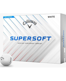 М'ячі для гольфу Callaway Supersoft 2025 12 шт, білі