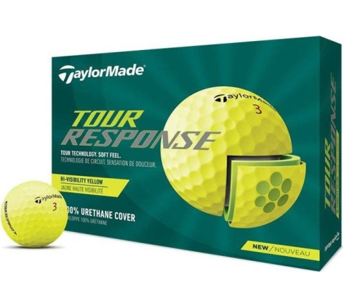 М'ячі для гольфу Taylor Made Tour Response 12 шт, жовті М'ячі для гольфу Taylor Made Tour Response 12 шт, жовті