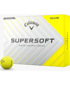 М'ячі для гольфу Callaway Supersoft 2025 12 шт, жовті