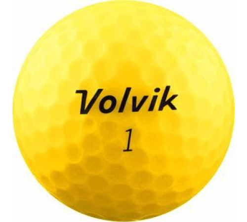 М'ячі для гольфу Volvik Vimat Soft 12 шт, жовті М'ячі для гольфу Volvik Vimat Soft 12 шт, жовті