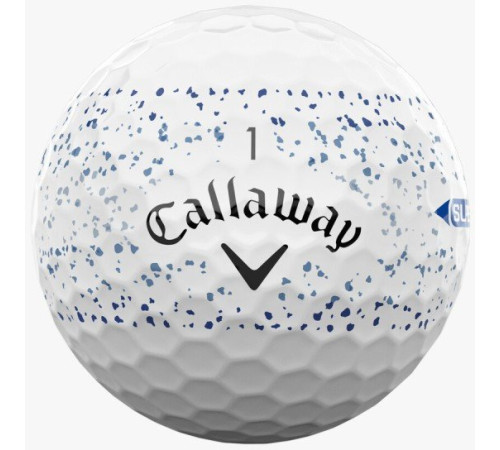 М'ячі для гольфу Callaway Supersoft Splatter 360, 2025 12 шт, біло-синій М'ячі для гольфу Callaway Supersoft Splatter 360, 2025 12 шт, біло-синій
