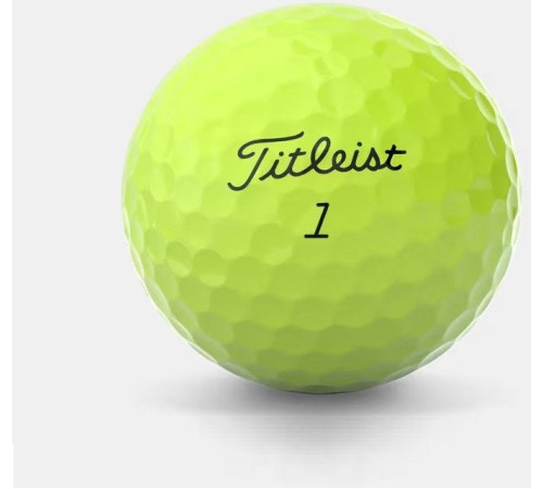 М'ячі для гольфу Titleist Pro V1 3 шт, жовті М'ячі для гольфу Titleist Pro V1 3 шт, жовті