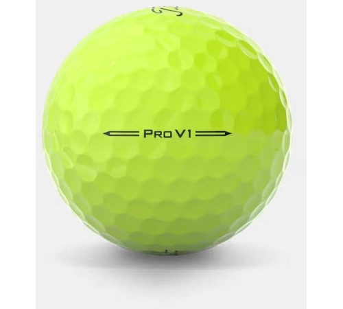 М'ячі для гольфу Titleist Pro V1 3 шт, жовті М'ячі для гольфу Titleist Pro V1 3 шт, жовті