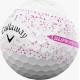 М'ячі для гольфу Callaway Supersoft Splatter 360, 2025 12, біло-рожеві