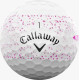 М'ячі для гольфу Callaway Supersoft Splatter 360, 2025 12, біло-рожеві