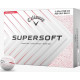 М'ячі для гольфу Callaway Supersoft Splatter 360, 2025 12, біло-червоні