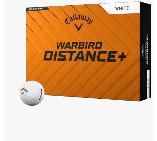 М'ячі для гольфу Callaway Warbird 12 шт, білі М'ячі для гольфу Callaway Warbird 12 шт, білі
