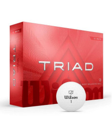 М'ячі для гольфу Wilson TRIAD 12 шт, білі