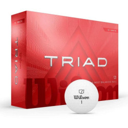 М'ячі для гольфу Wilson TRIAD 12 шт, білі