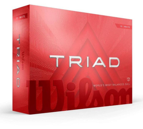 М'ячі для гольфу Wilson TRIAD 12 шт, білі М'ячі для гольфу Wilson TRIAD 12 шт, білі