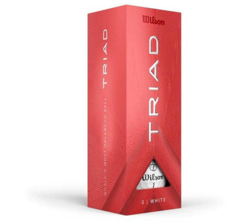 М'ячі для гольфу Wilson TRIAD 12 шт, білі М'ячі для гольфу Wilson TRIAD 12 шт, білі