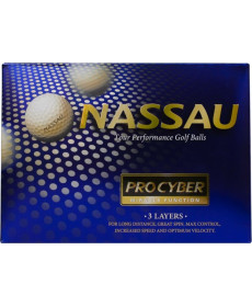 М'ячі для гольфу Nassau Pro Cyber 12 шт, рожеві