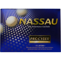 М'ячі для гольфу Nassau Pro Cyber 12 шт, рожеві