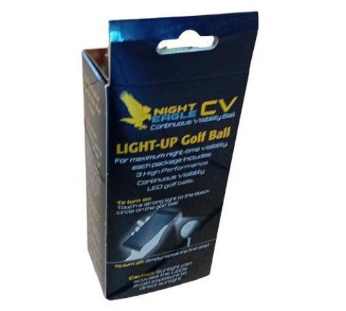 М'ячі для гольфу Premier Glow Night Eagle Led 3 шт, білі М'ячі для гольфу Premier Glow Night Eagle Led 3 шт, білі