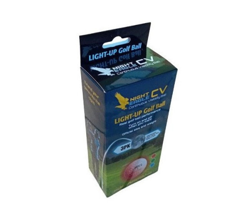 М'ячі для гольфу Premier Glow Night Eagle Led 3 шт, білі М'ячі для гольфу Premier Glow Night Eagle Led 3 шт, білі