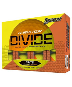 М'ячі для гольфу Srixon Q-Star Tour Divide2 12 шт, жовто-помаранчеві