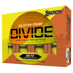 М'ячі для гольфу Srixon Q-Star Tour Divide2 12 шт, жовто-помаранчеві