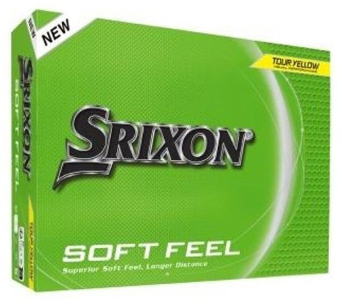 М'ячі для гольфу Srixon Soft Feel 12 шт, жовті М'ячі для гольфу Srixon Soft Feel 12 шт, жовті