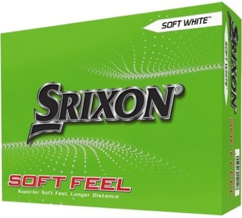 М'ячі для гольфу Srixon Soft Feel 12 шт, білі М'ячі для гольфу Srixon Soft Feel 12 шт, білі