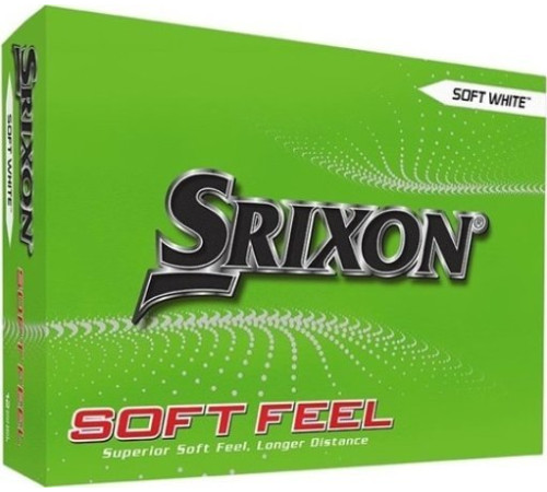 М'ячі для гольфу Srixon Soft Feel 12 шт, білі М'ячі для гольфу Srixon Soft Feel 12 шт, білі