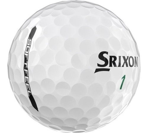 М'ячі для гольфу Srixon Soft Feel 12 шт, білі М'ячі для гольфу Srixon Soft Feel 12 шт, білі