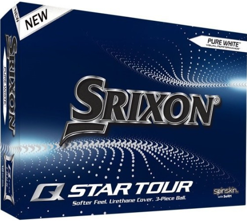 М'ячі для гольфу Srixon Q-Star Tour5 12 шт, білі М'ячі для гольфу Srixon Q-Star Tour5 12 шт, білі
