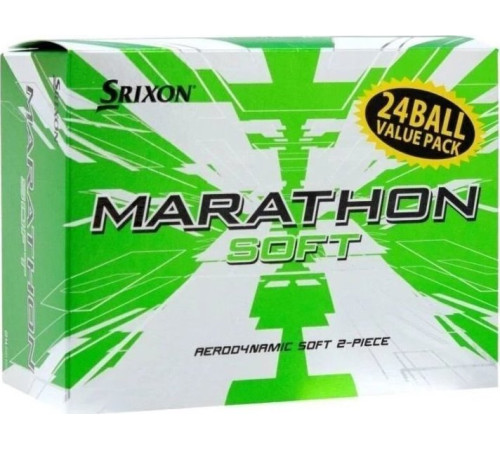 М'ячі для гольфу Srixon Marathon 24 шт, білі М'ячі для гольфу Srixon Marathon 24 шт, білі