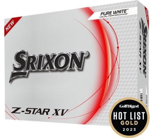 М'ячі для гольфу Srixon Z-Star XV 12 шт, білі М'ячі для гольфу Srixon Z-Star XV 12 шт, білі