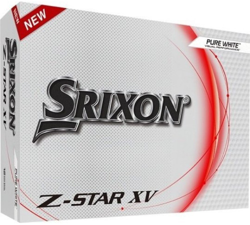 М'ячі для гольфу Srixon Z-Star XV 12 шт, білі М'ячі для гольфу Srixon Z-Star XV 12 шт, білі