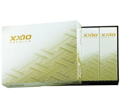 М'ячі для гольфу XXIO PREMIUM GOLD 2022 12 шт, білі М'ячі для гольфу XXIO PREMIUM GOLD 2022 12 шт, білі
