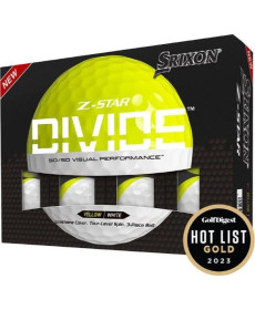 М'ячі для гольфу Srixon Z-Star Divide 12 шт, біло-жовтий