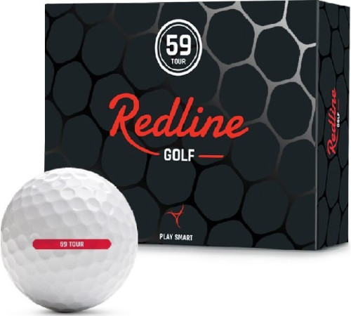 М'ячі для гольфу Redline 59 Tour 12 шт, білі М'ячі для гольфу Redline 59 Tour 12 шт, білі
