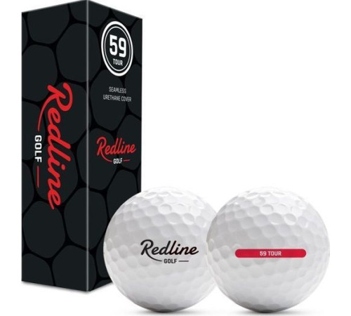 М'ячі для гольфу Redline 59 Tour 12 шт, білі М'ячі для гольфу Redline 59 Tour 12 шт, білі