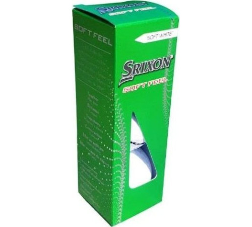 М'ячі для гольфу Srixon Soft Feel 6 шт, білі М'ячі для гольфу Srixon Soft Feel 6 шт, білі