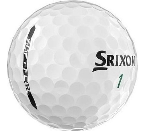 М'ячі для гольфу Srixon Soft Feel 6 шт, білі М'ячі для гольфу Srixon Soft Feel 6 шт, білі
