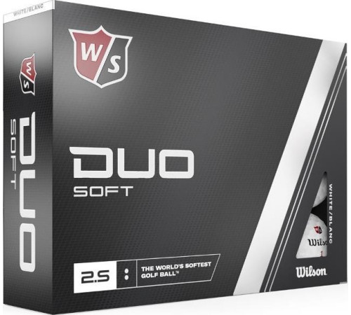 М'ячі для гольфу Wilson Staff Duo Soft 12 шт, білі М'ячі для гольфу Wilson Staff Duo Soft 12 шт, білі